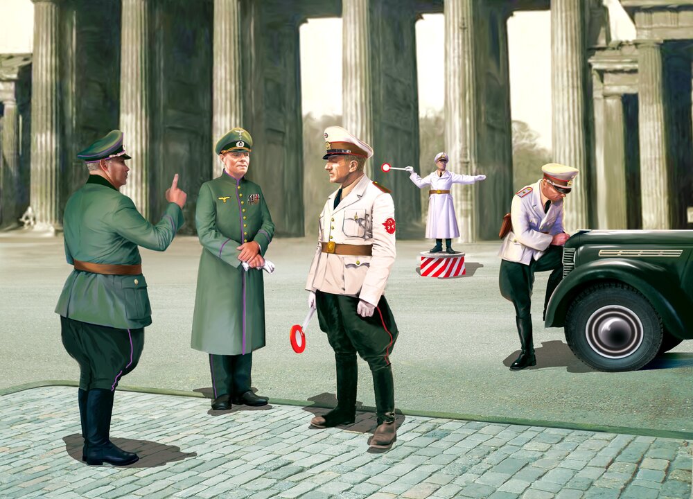 WWII German Road Police (5 figures)