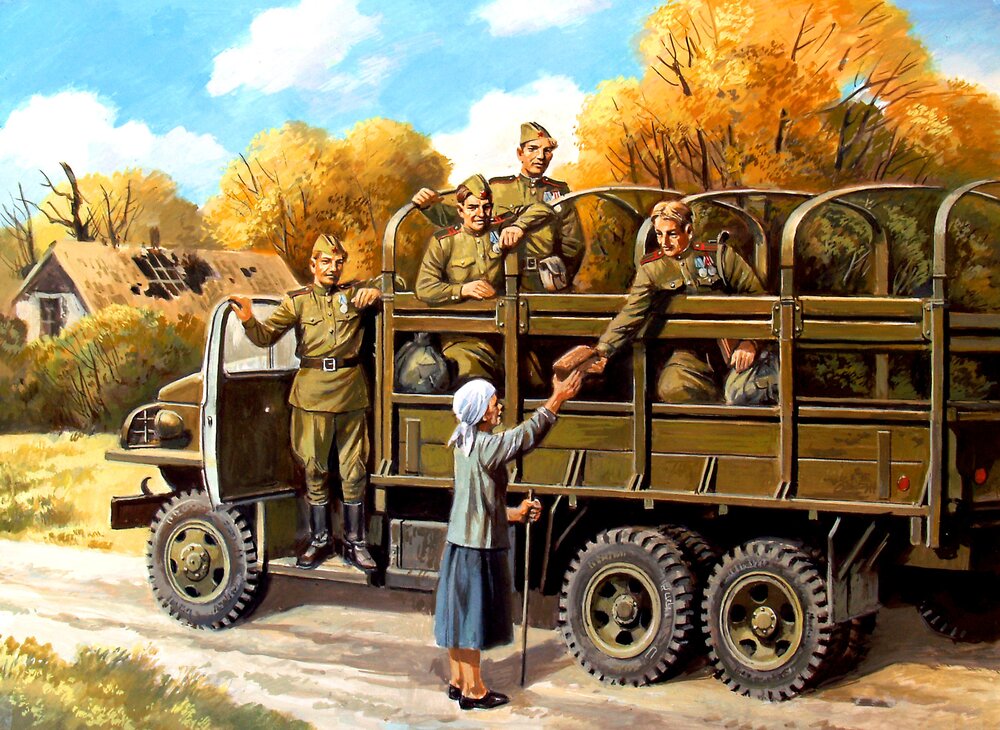 Soviet Motorized Infantry (1943-1945), (5 figures)