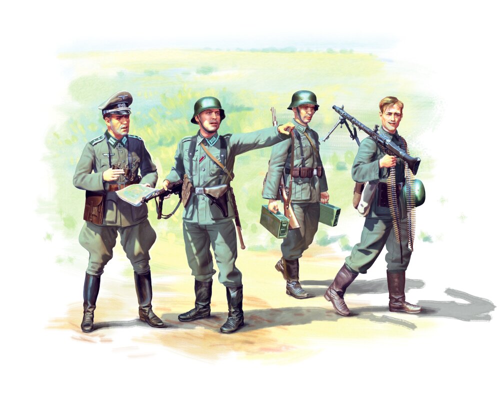 German Infantry (1939-1942) (4 figures)