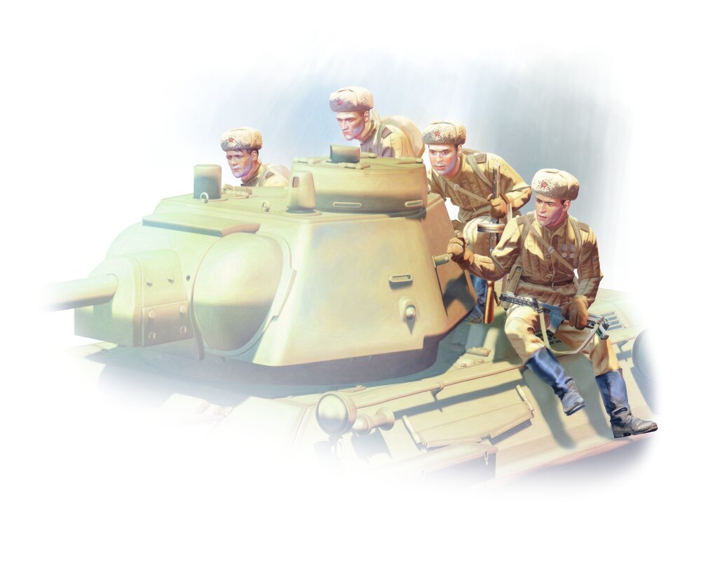 Soviet Tank Riders (1943-1945) (4 figures)