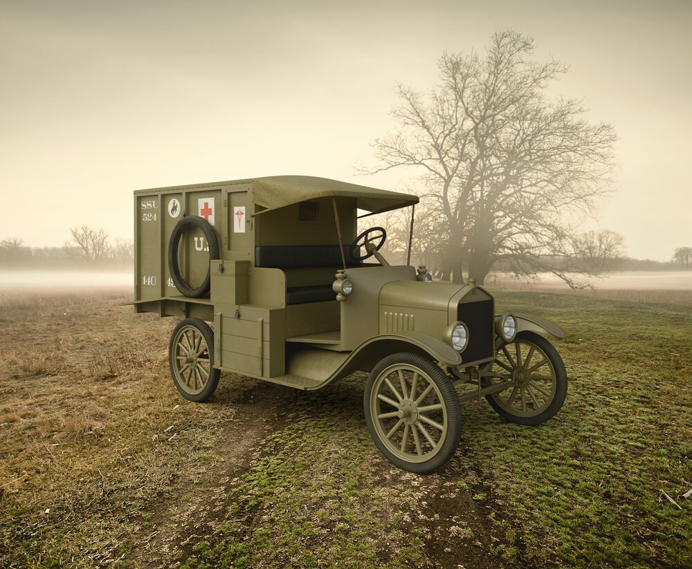 Model T 1917 Ambulance, WWI American Car
