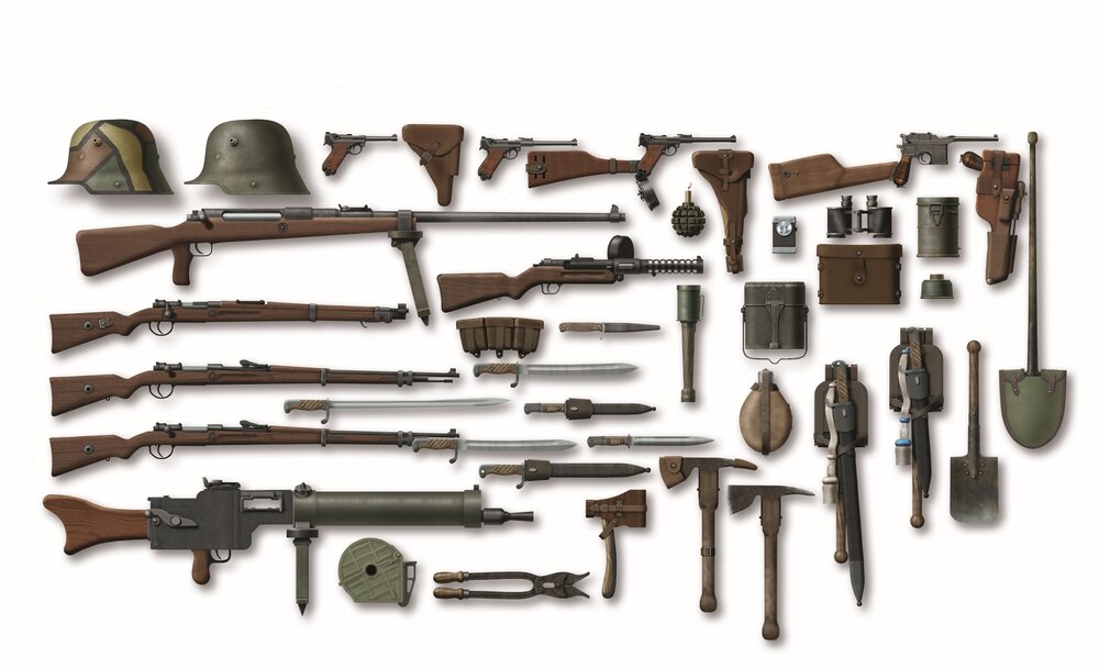 WWI German Infantry Weapon and Equipment