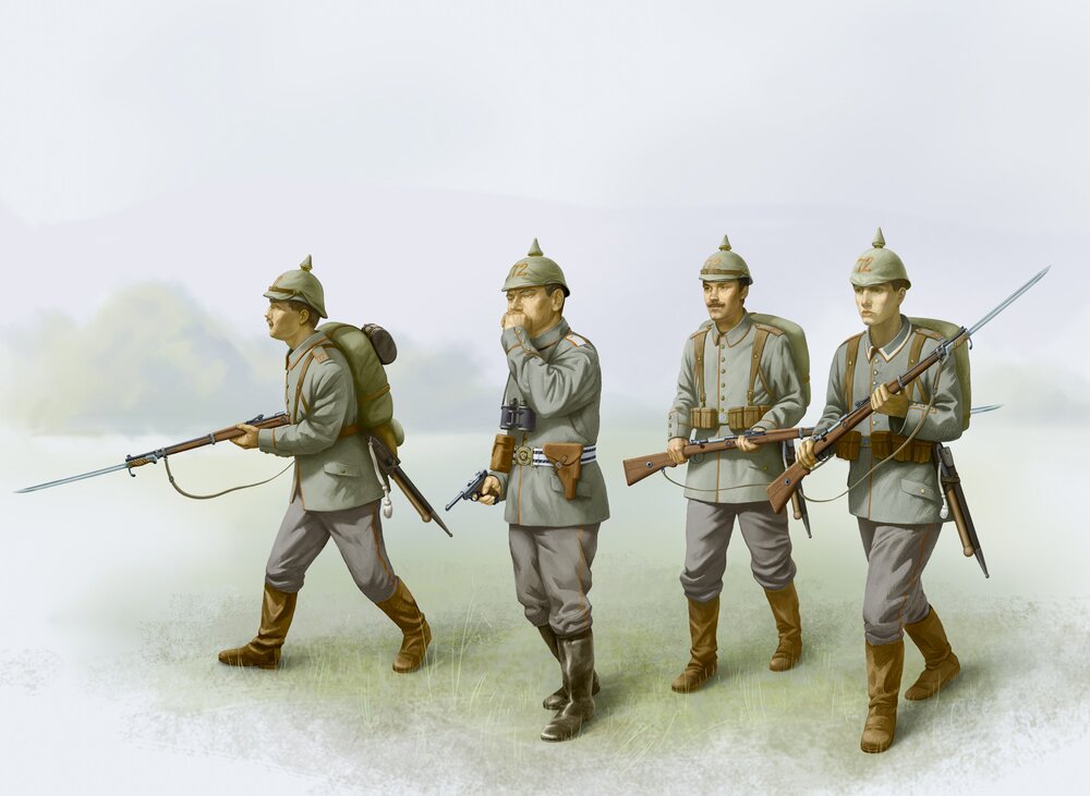 German Infantry (1914) (4 figures)
