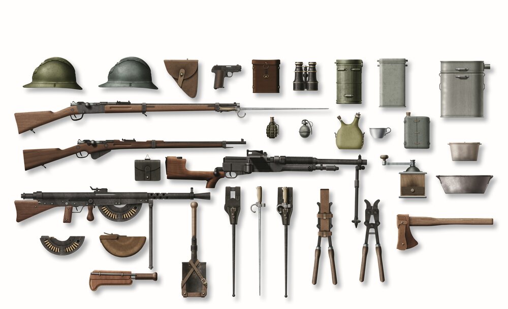 WWI French Infantry Weapon and Equipment