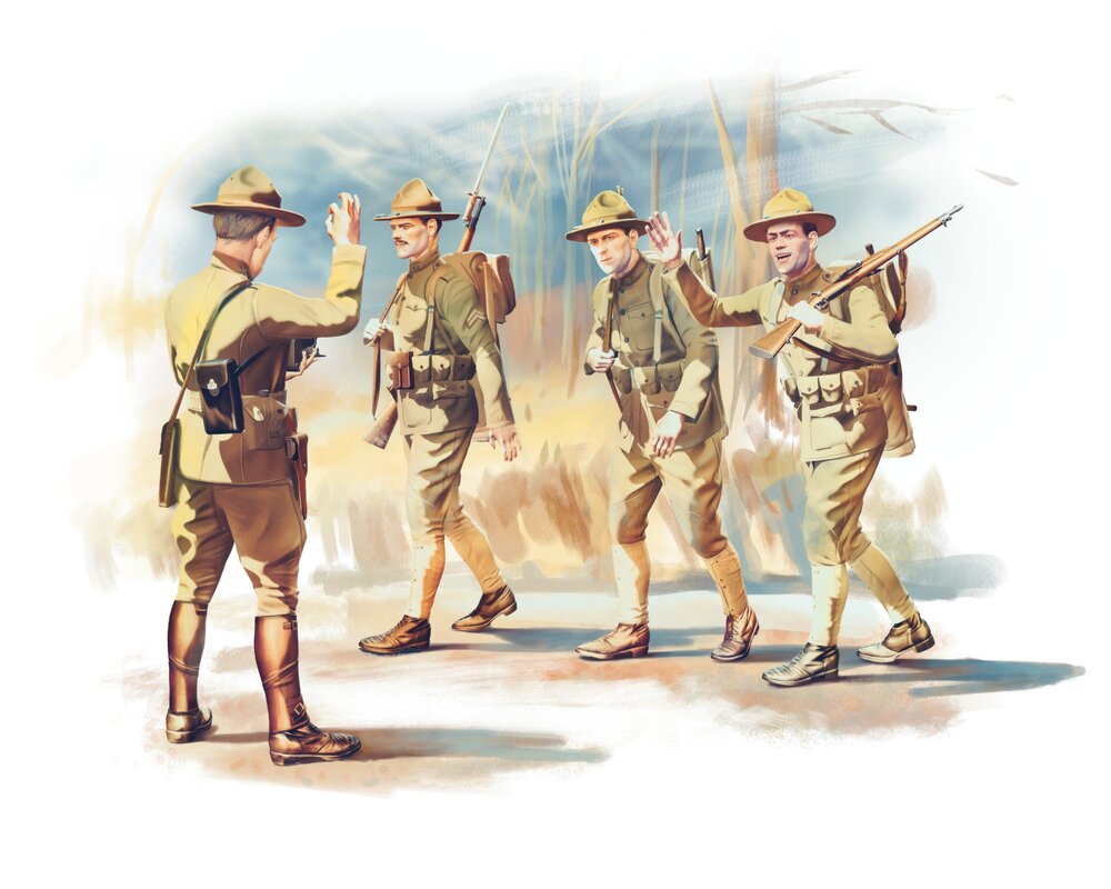 US Infantry (1917) (4 figures)