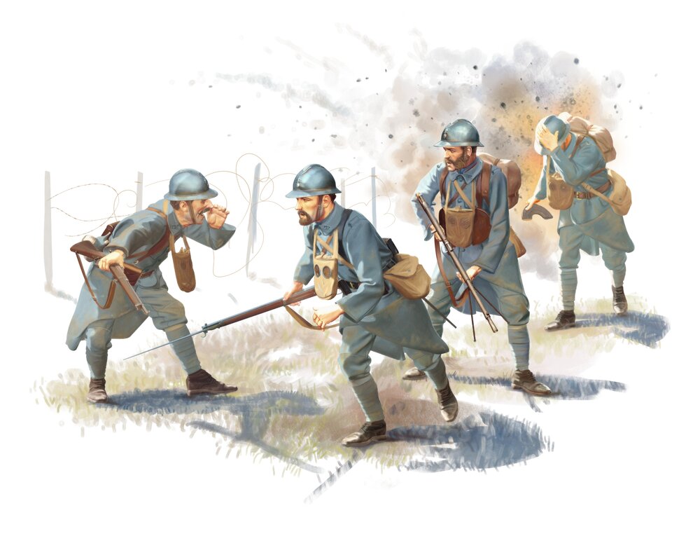 French Infantry (1916) (4 figures)