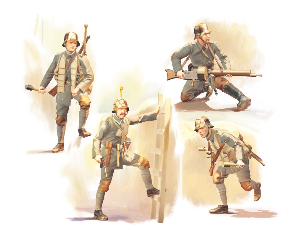 German Sturmtruppen (1918) (4 figures)