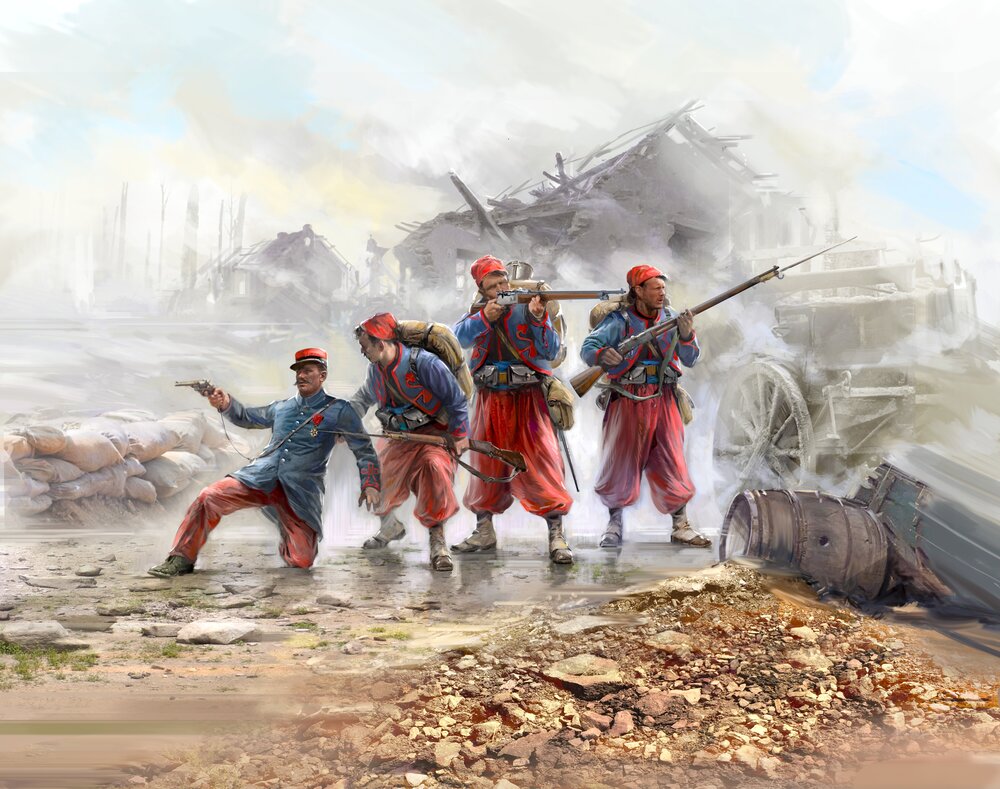 French Zouaves (1914) (4 figures)