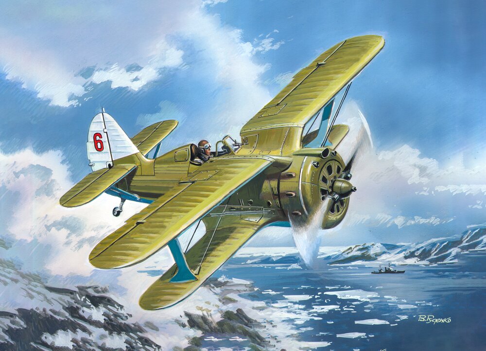 I-153 ″Chaika″, WWII Soviet Biplane Fighter (1)