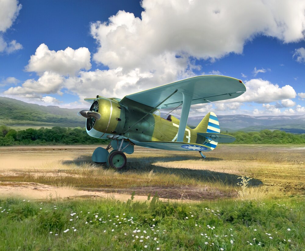 I-153, WWII China Guomindang AF Fighter (1)