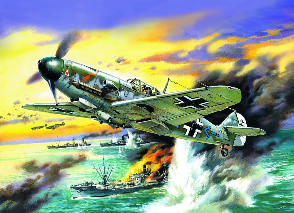 Messerschmitt Bf 109F-4/B, WWII German Fighter-Bomber
