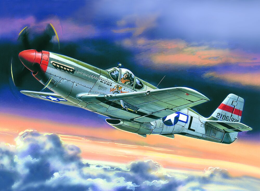 Mustang P-51C, WWII American Fighter