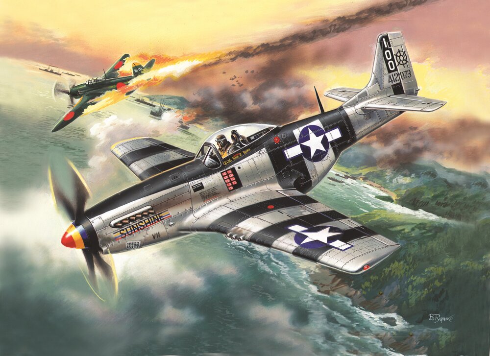 Mustang P-51K, WWII American Fighter