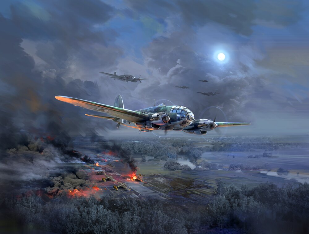 He 111H-20, WWII German Bomber