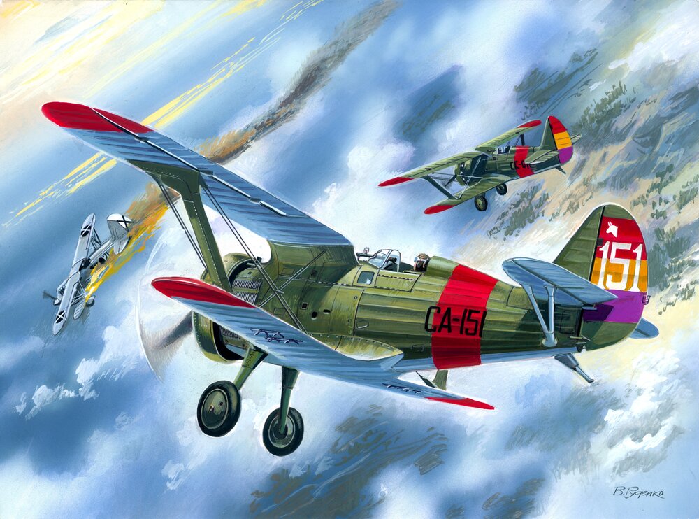I-15 ″Chato″, Spanish Air Force Biplane Fighter