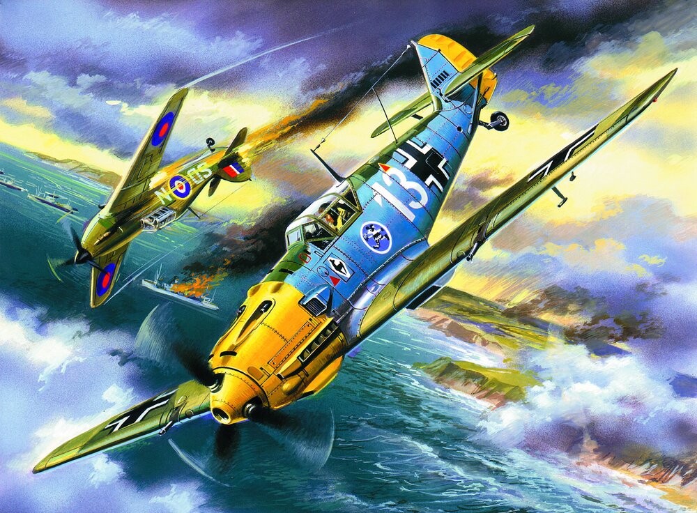 Messerschmitt Bf 109E-3, WWII German Fighter