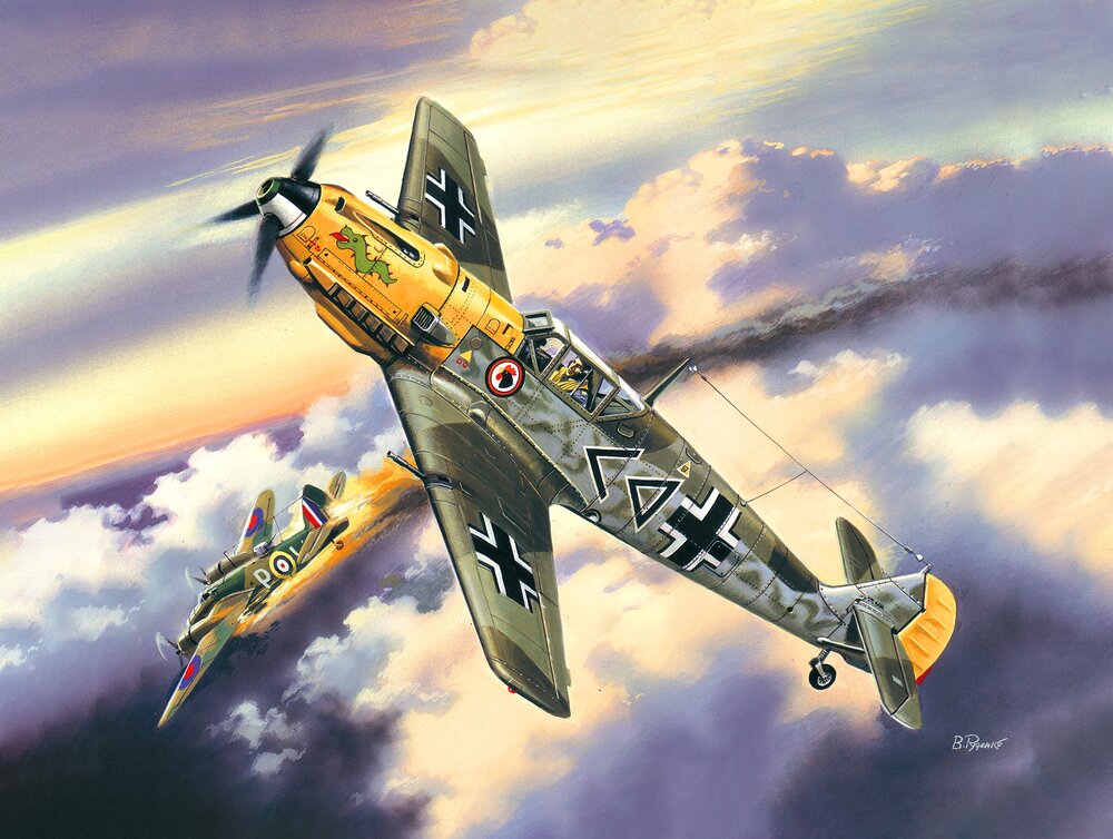 Messerschmitt Bf 109E-4, WWII German Fighter