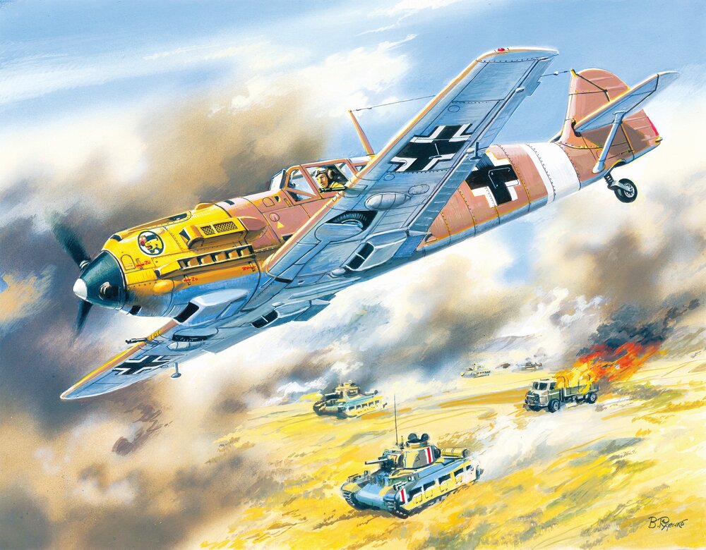 Messerschmitt Bf 109E-7/Trop, WWII German Fighter