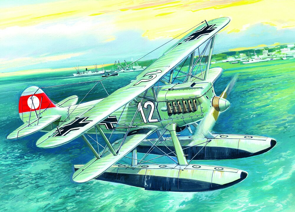 Heinkel He 51B-2, German Floatplane Fighter