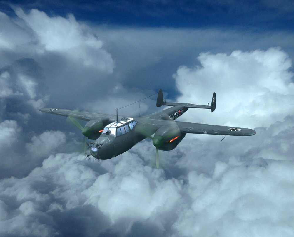 Do 215B-5, WWII German Night Fighter