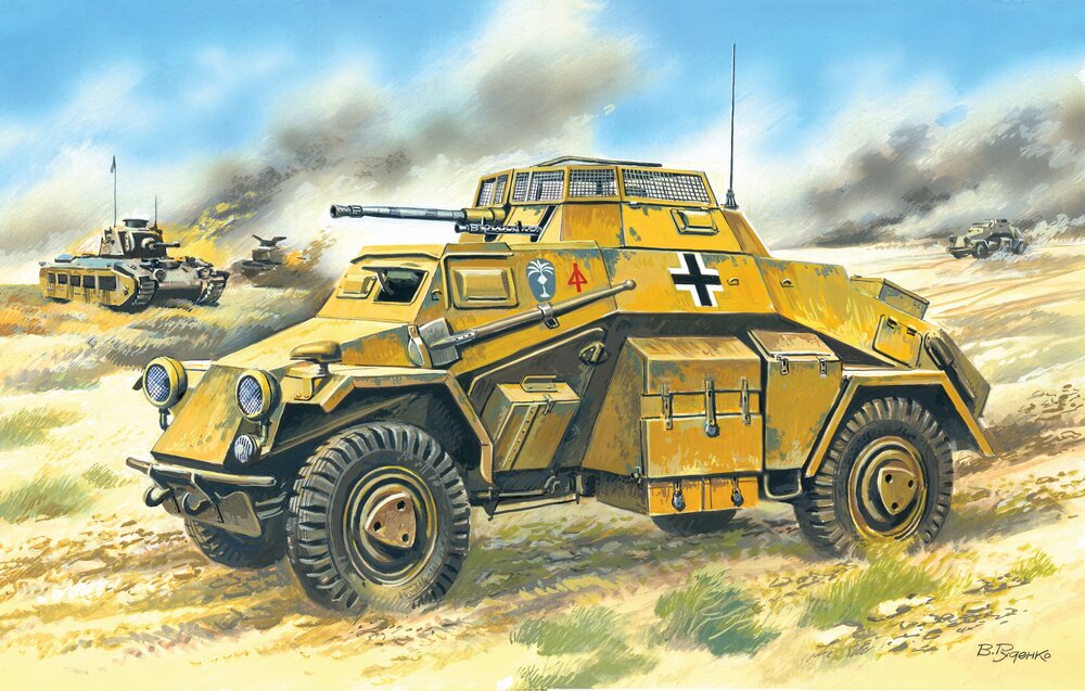 SDKFZ.222 LT.ARM.VEH.1:72