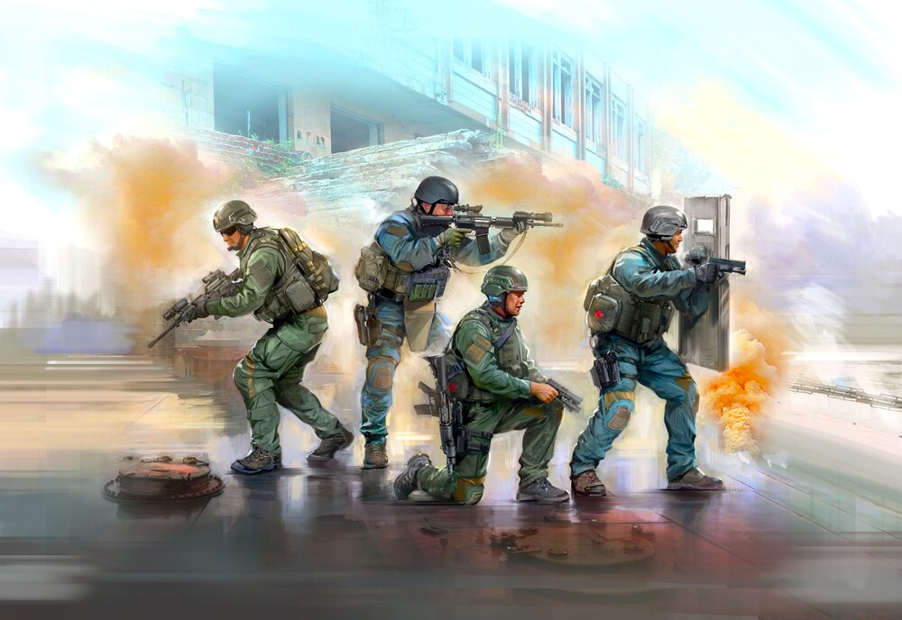 S.W.A.T. Team (4 )