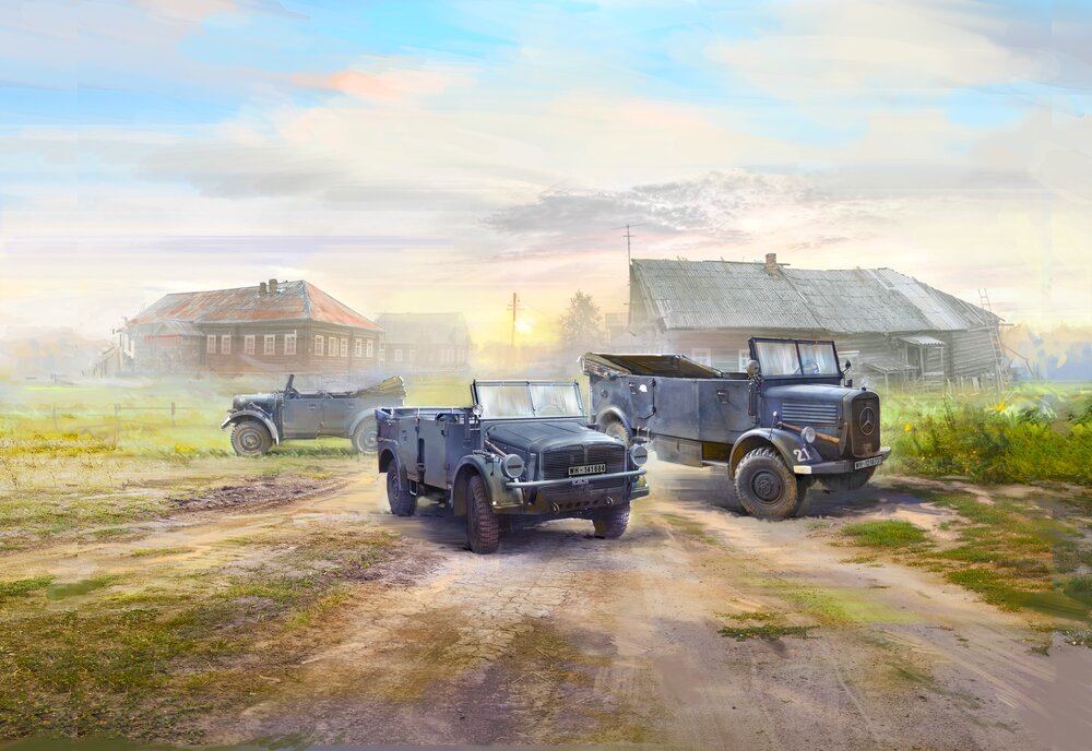 Wehrmacht Off-road Cars (Kfz.1, Horch 108 Typ 40, L1500A)