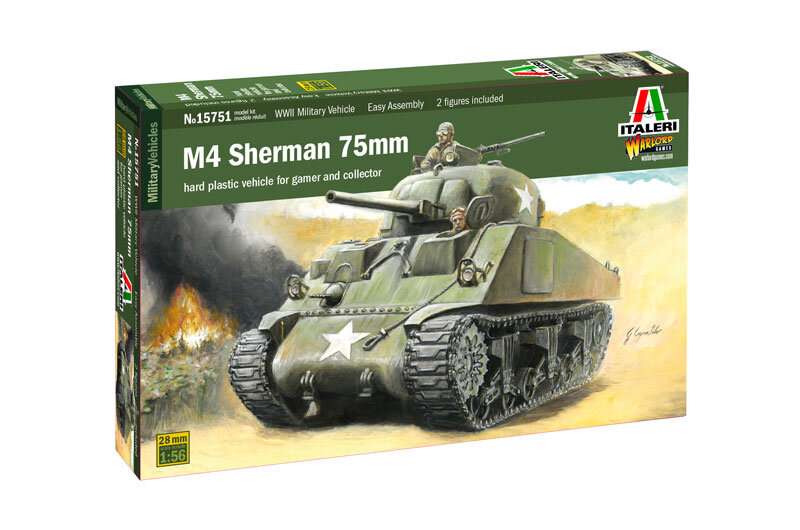 M4 SHERMAN 75mm (Glue, Paints and Brush NOT INCLUDED)
