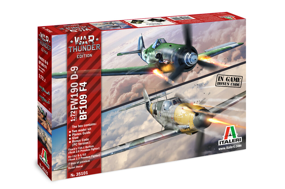 BF109 F-4 + FW109 D9 w/Glue + Video Game