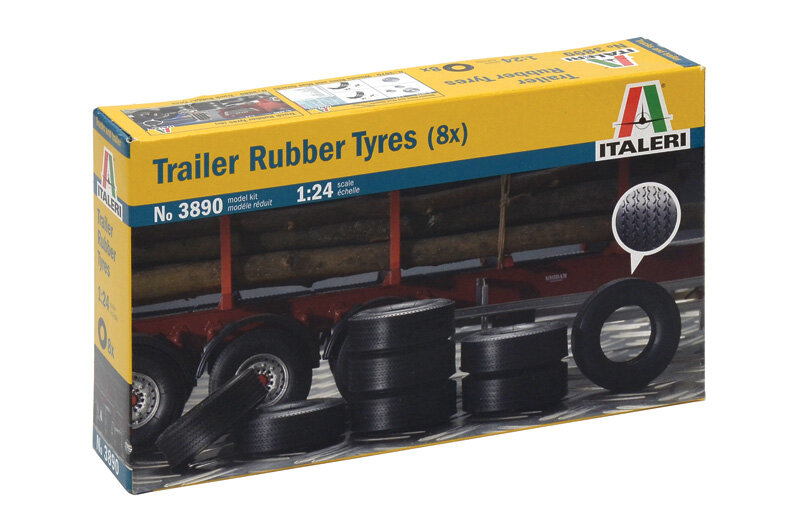 TRAILER RUBBER TYRES (8x)