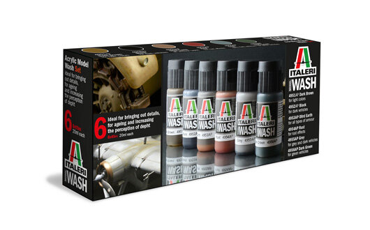 ACRYLIC MODEL WASH SET(6 pcs)