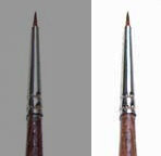 0/5 Synthetic round brush with brown tip - SINGLE PACK