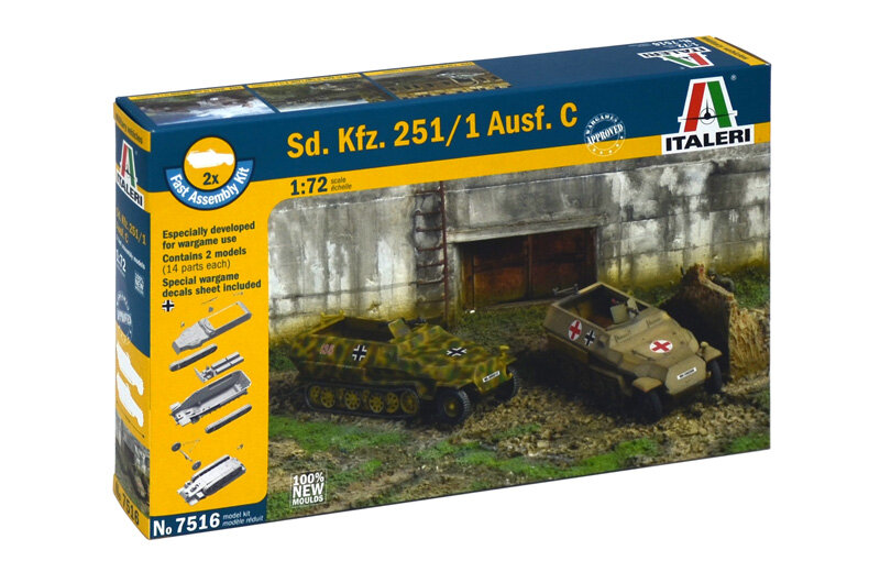 Sd.Kfz.251/1 Ausf.C (2 FAST ASSEMBLY MODELS)