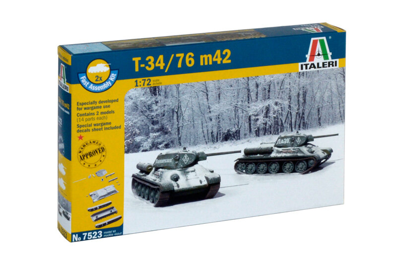 T 34 / 76 m42 (2 FAST ASSEMBLY MODELS)