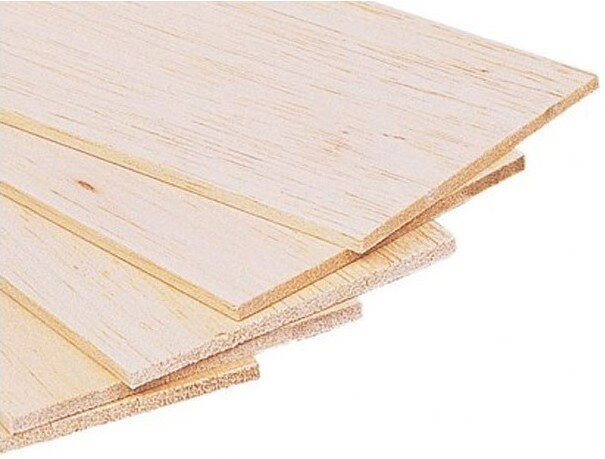 BALSA PLANKJE 1MM FEINS