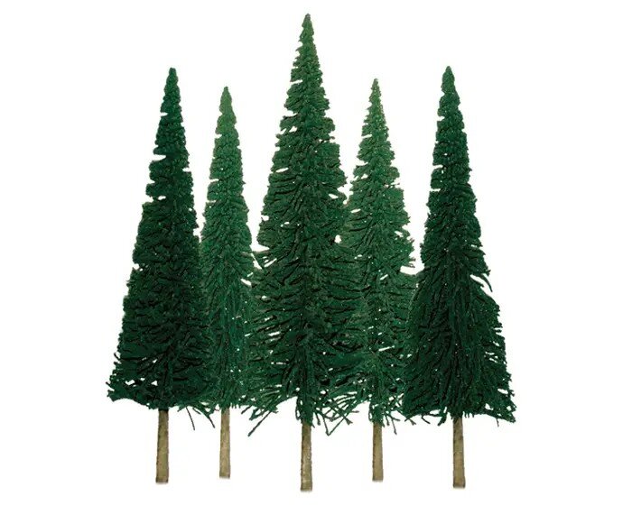 HO-scale - 4″ to 6″ Scenic-Pine, 24 per pack