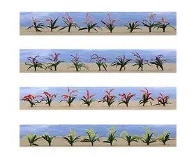 3/4″ Flower Plants, O, Red-Pink-Yellow-Purple, 30 per pack