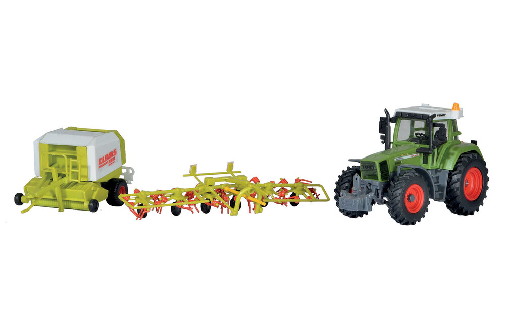 H0 Traktor Fendt mit Anbauger