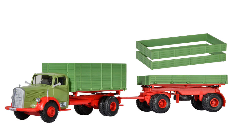 H0 MB 6600 Kipper mit Anhaeng