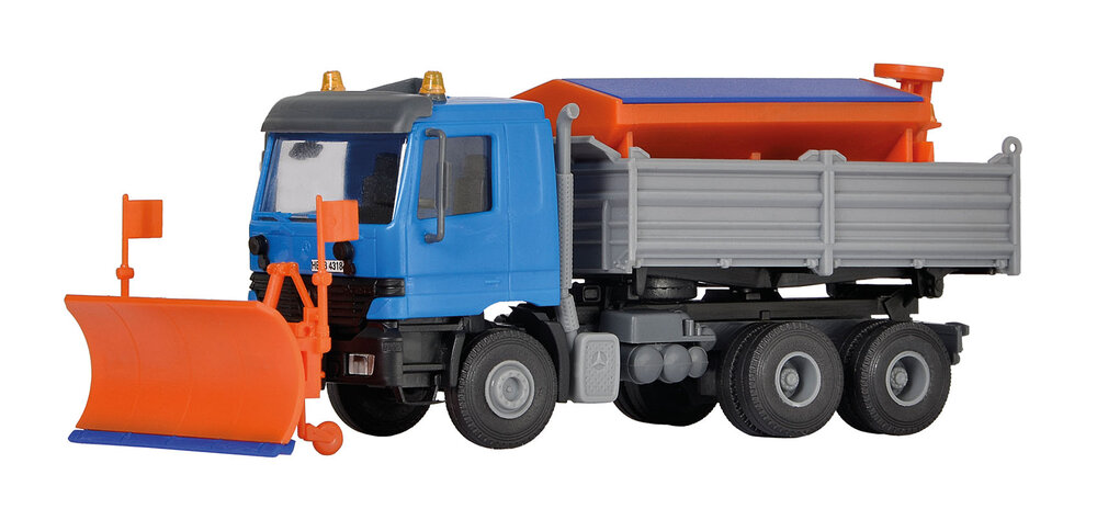 H0 MB ACTROS mit Pflug und St