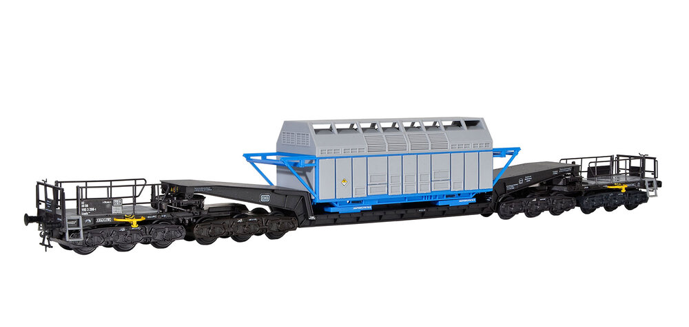 H0 Schienentiefladewagen Cas