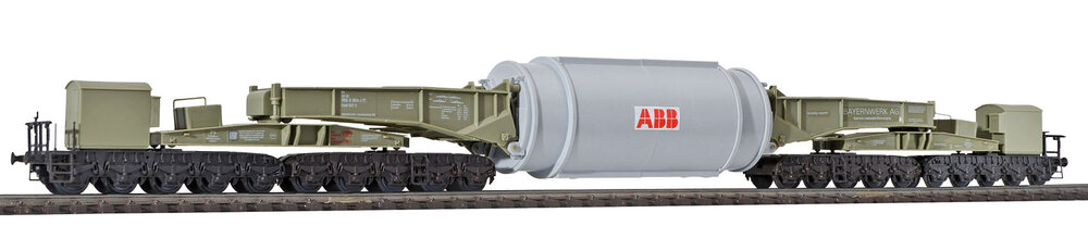 H0 Schienentiefladewagen Uaai