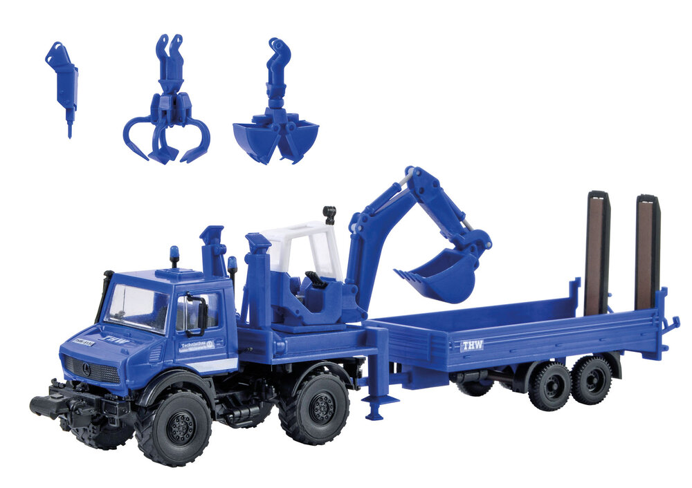 H0 Unimog mit Aufbaubagger T