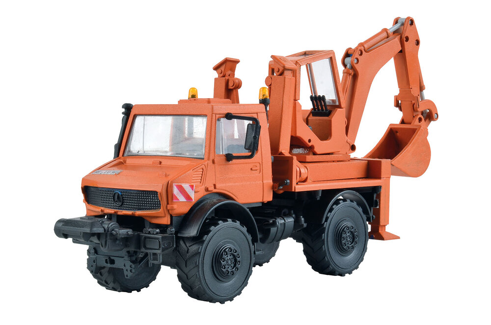 H0 UNIMOG mit Aufbaubagger