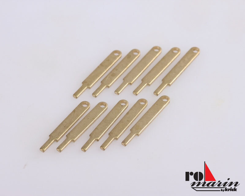 Relingstütze flach 15mm 1 Dz.(10)