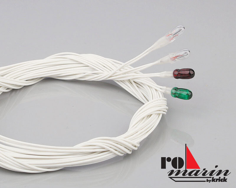 Glühlampen klar 6V/100mA D3 mm 80 cm (VE2)
