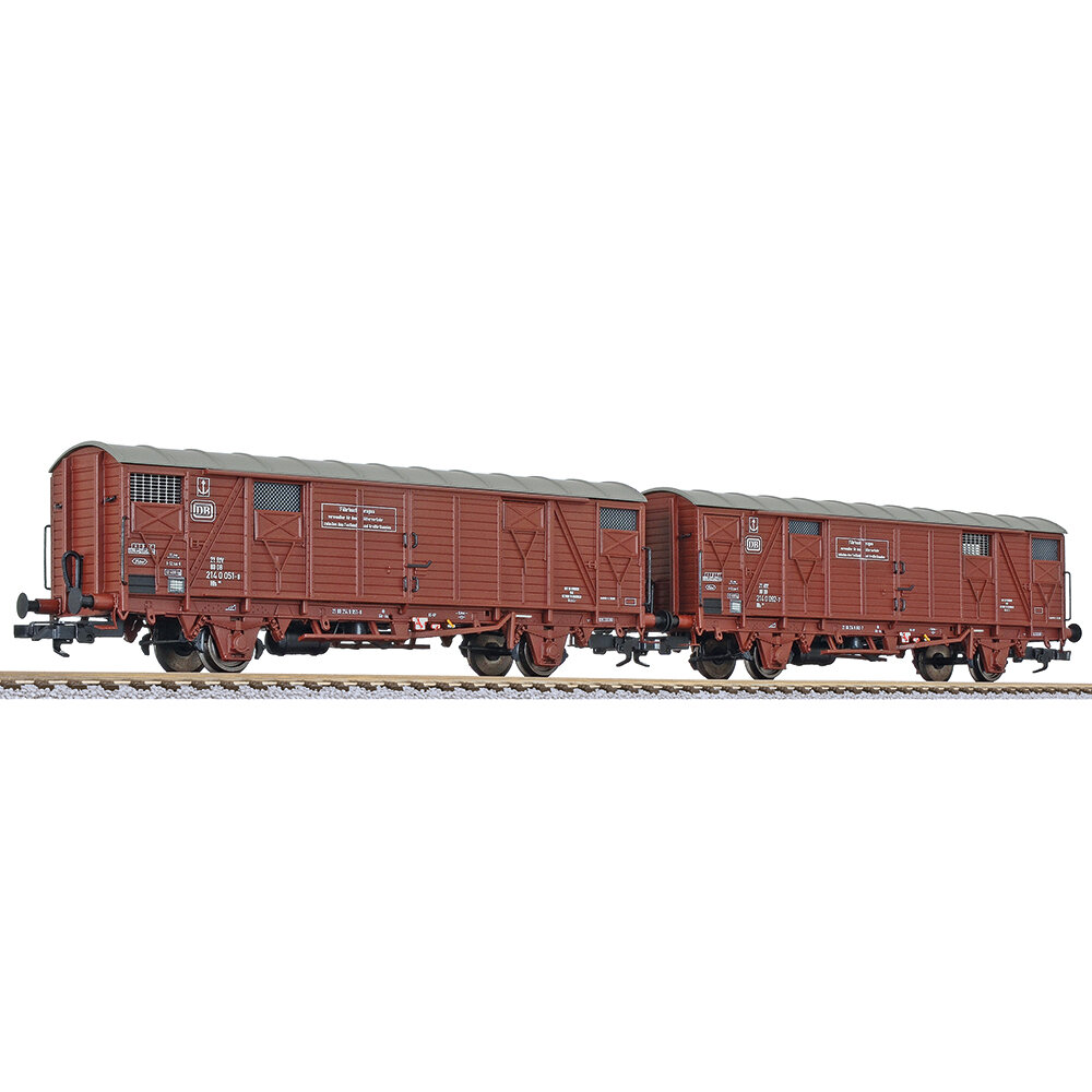2-unit set, ferryboat wagon, type Hfs 312, DB, Ep.IV, light weathered