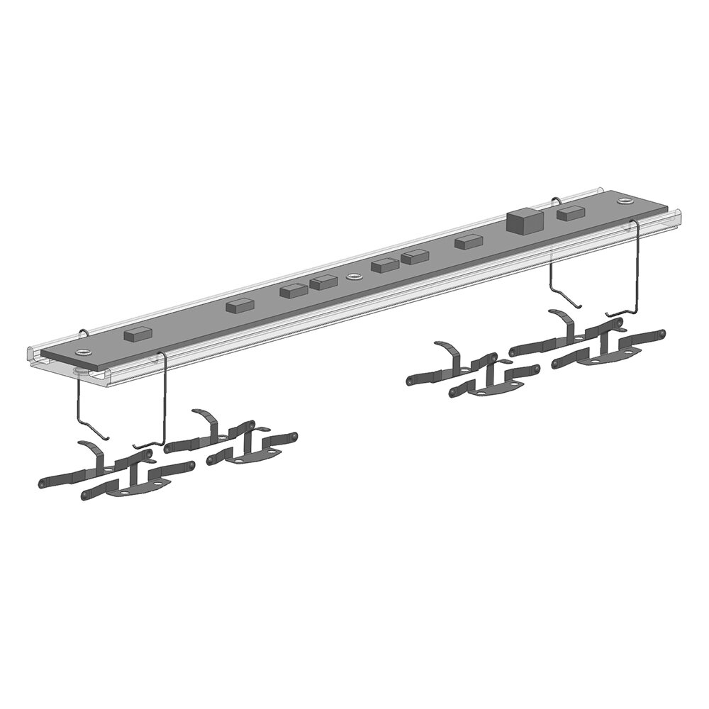 White LED interior lighting for bogie coaches