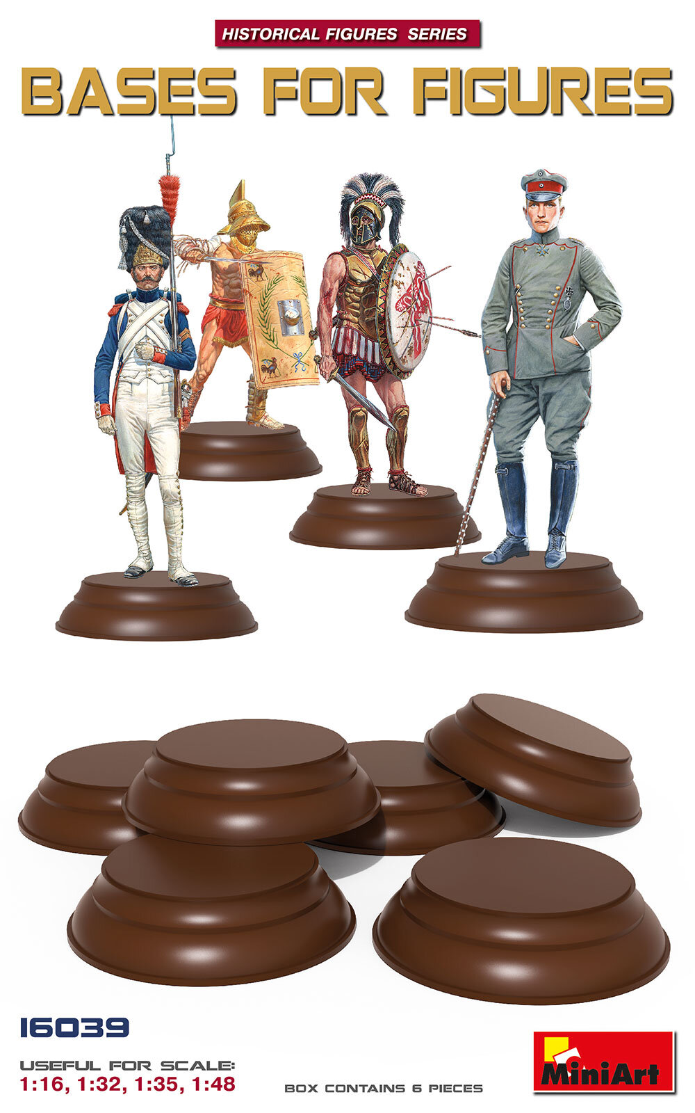 Bases For Figures (6 pc.) 1/16