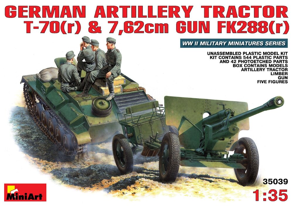 MINIART Germ.Art.Tractor T70 1/35